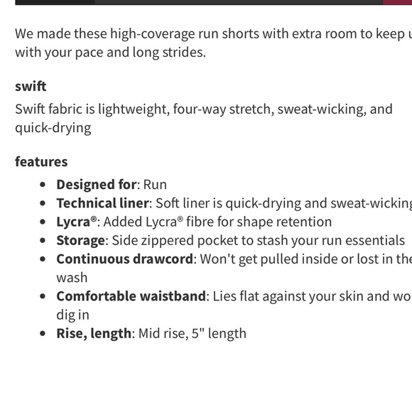 🍋 Lululemon Track That 5” Women’s White Shorts Size 8 Good Condition - Picture 4 of 7